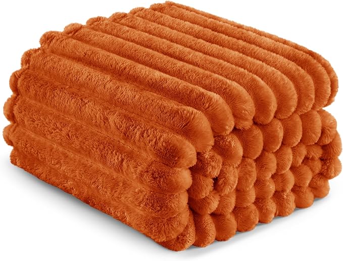 Exclusivo Mezcla Striped Twin Size Fleece Blanket - Image 6