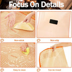 Silicone Pastry Mat 34x26 Inch - Nonstick Baking Mat Perfect for Dough, Pastry, Pie Crust, Fondant, Pasta/Pizza, Kitchen Counter