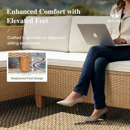 HERA'S HOUSE Small Patio Furniture Set - Image 6