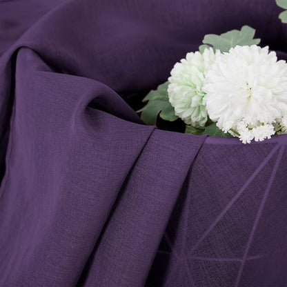 Tollpiz Sheer Curtain Linen Textured Living Room Curtains Sheer Light Filtering - Image 6