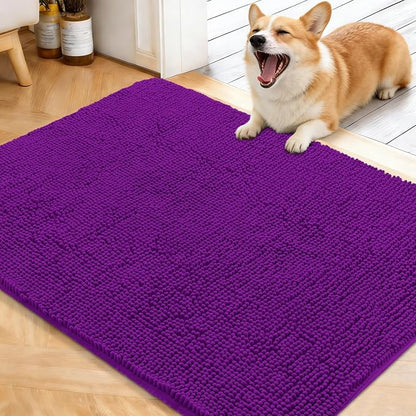 OLANLY Dog Door Mat for Muddy Paws 40x32, Super Absorbent Chenille Mud Mat | by OLANLY