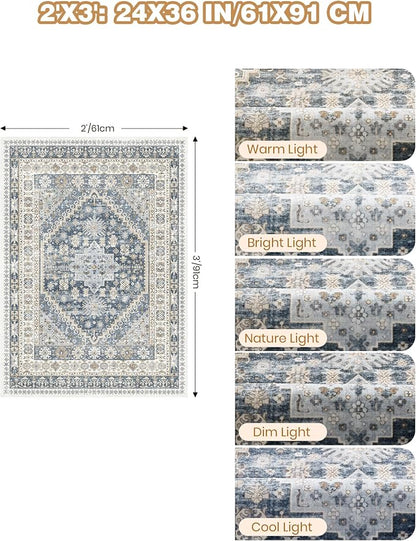 2x3 Entryway Rug Washable Rug Runner - Image 2