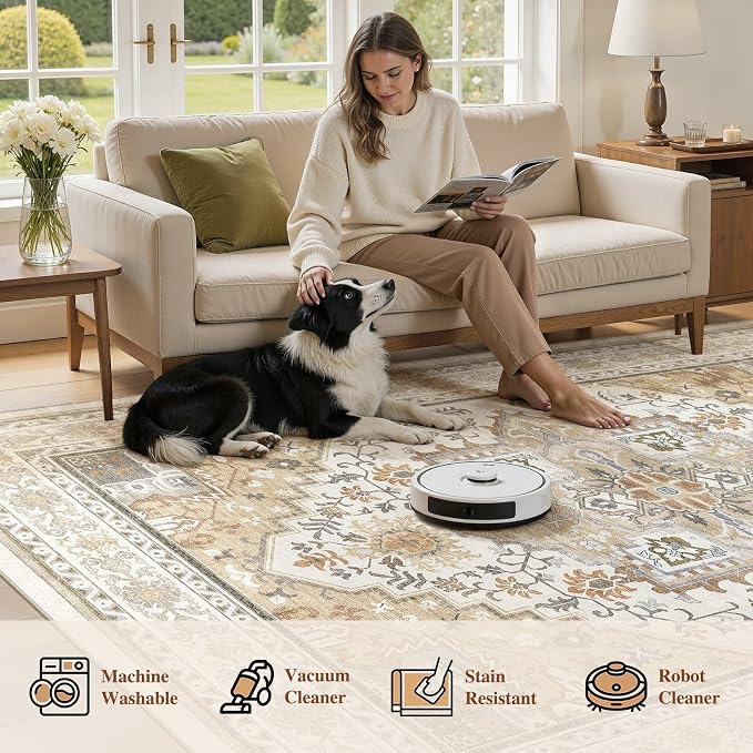 UERMEI 10x12 Area Rug for Living Room - Image 6