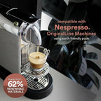 WOKEN COFFEE Compostable Nespresso Pods - Vigoroso Dark Roast Italian Espresso Coffee Capsules Compatible With Nespresso Coffee Machine (100 Pod Count, 10 Boxes)