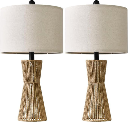 OYEARS 22.5" Table Lamps for Living Room, Boho Lamps Set of 2 for Bedrooms - Image 9