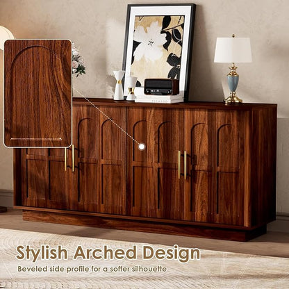 67'' Modern TV Stand for TVs up to 75'', Modern Long Media Console - Image 5