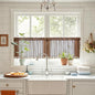 Sutuo Home Dark Coffee Boho Short Curtains Valance by SutuoHome