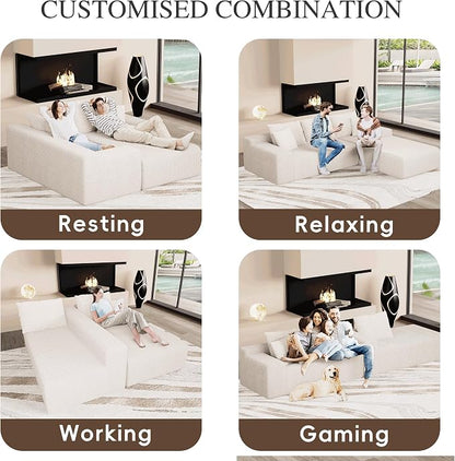 105" Convertible Sectional Couch - Image 3