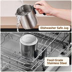 8-IN-1 Milk Frother and Steamer 600W w/Smart Touch Control, AMZCHEF 17oz/500ml Detachable Frother for Coffee, Automatic Warm and Cold Foam Maker, Hot Chocolate Maker, Dishwasher Safe