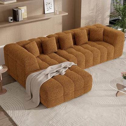 107" Boneless Couch with L - Image 5