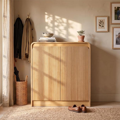 FURSUN Modern Fluted Sideboard - Image 7