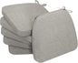 AAAAAcessories D-Shaped Chair Cushions, Machine-Washable Cover, Khaki Gray by AAAAAcessories
