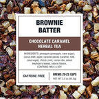 Tiesta Tea - Brownie Batter, Loose Leaf, Chocolate Caramel Herbal Tea, Non-Caffeinated Herbal Drink, Makes Hot or Iced Up to 20-25 Cups, 3oz Resealable Pouch