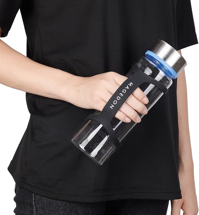 (2 pack) Water Bottle Carrier Grip,Water Handle Grip,Cup Strap, soft band holder strap makes any bottle handheld. For Running Bike, gym or jogging