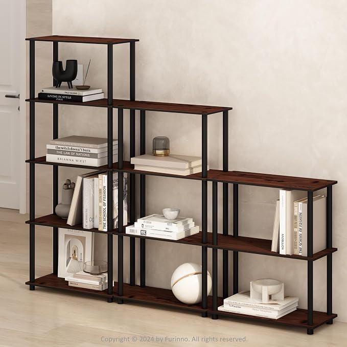 Furinno Turn-N-Tube Book Shelf, 5-Tier Bookshelf, Bookcase - Image 2