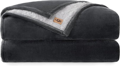 UGG Nita Queen Blanket, Reversible Plush Fleece, UGG Fluff Plush Face, Smooth by Unknown