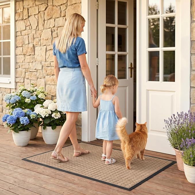 Front Door Mat Outside Entrance, Heavy Duty Waterproof Doormat | 31.5"x20" - Image 9