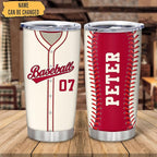 Hyturtle Personalized Baseball Tumbler Baseball Players Design Stainless Steel Double Walled Vacuum Insulated Tumblers 20oz30oz Coffee Travel Mug Cup Christmas Gift For Men Boys Friends Dad Sports Fan