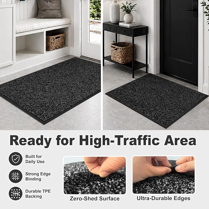 Super Absorbent Front Door Mat, Non-Slip Washable Indoor Doormats, Low Profile - Image 6