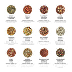 Teabloom - World's Finest Pyramid Tea Collection, 24 Varieties of USDA Certified Organic Teas - Black, Green, White, Oolong & Herbal Tea Blends