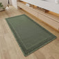 RESARE Waffle Bathroom Runner Rugs, Non Slip Boho Bath Mat 24"x48" Green | Long by Resare