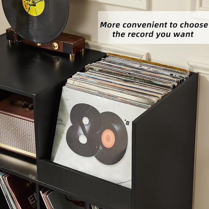 LELELINKY Large Record Player Stand, Turntable Stand - Image 3