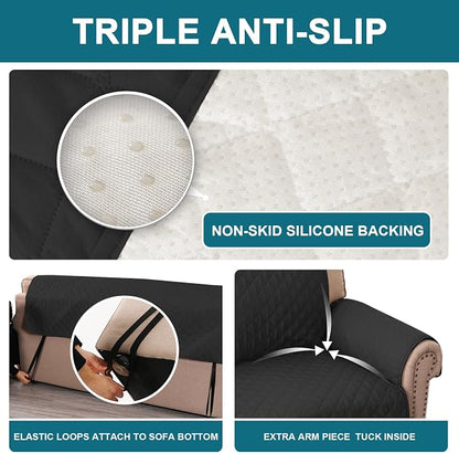 Turquoize 100% Waterproof Sofa Covers Couch Cover Sofa Cover - Image 4
