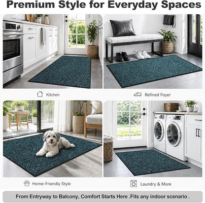 Super Absorbent Front Door Mat, Non-Slip Washable Indoor Doormats, Low Profile - Image 8