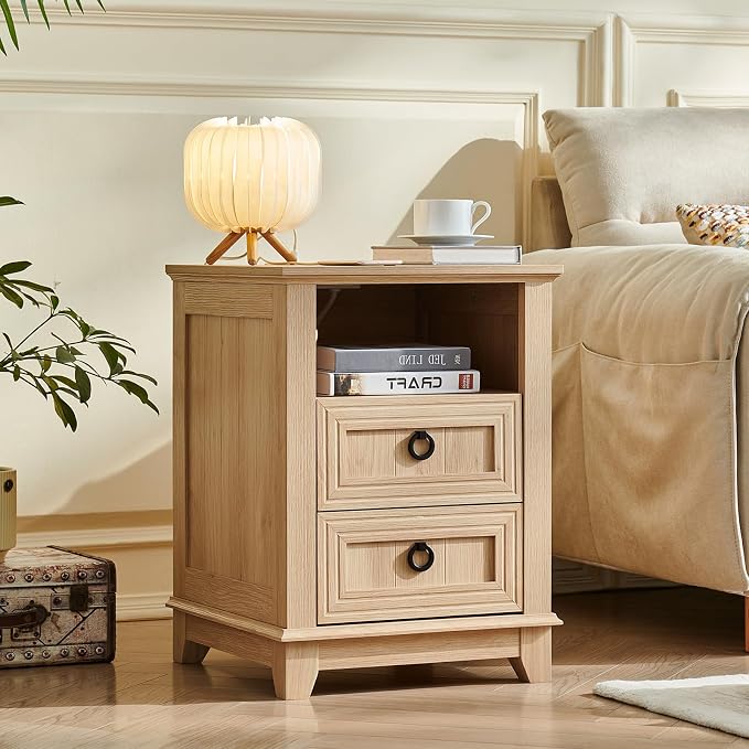 Joaxswe 18" Farmhouse Night Stands Set of 2 - Image 3