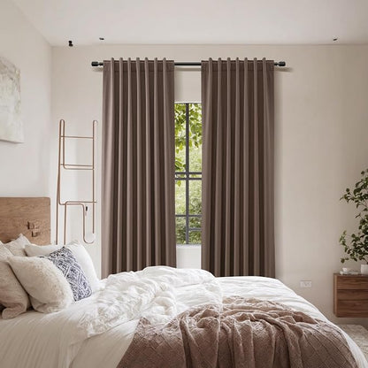 100% Blackout Curtains 84 Inch Length 2 Panels Set - Image 8