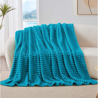 BEDELITE Ribbed Twin Blanket for Couch & Bed, Warm Yet Lightweight, Ribbed - Image 8