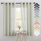 NICETOWN Linen Sheer Curtains Flax Textured, Grommet Top Casual Thick by NICETOWN