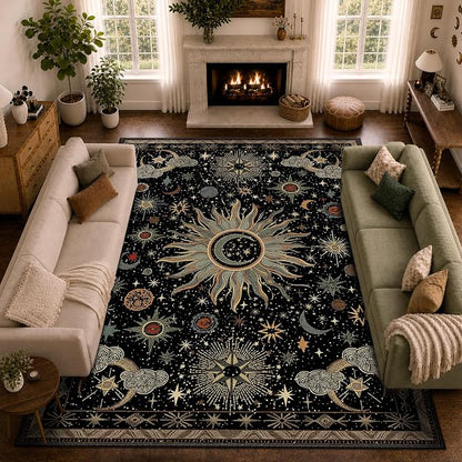 Vacuum-Friendly, 10x14 Washable Area Rug by meejou
