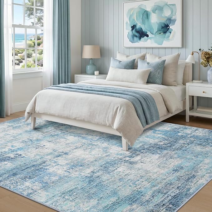 RELEANY Washable 5'x7' Abstract Area Rug - Image 3