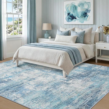 RELEANY Washable 5'x7' Abstract Area Rug - Image 3