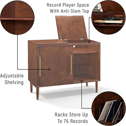 Crosley Furniture Everett Media Console and Record Player Stand - Image 4