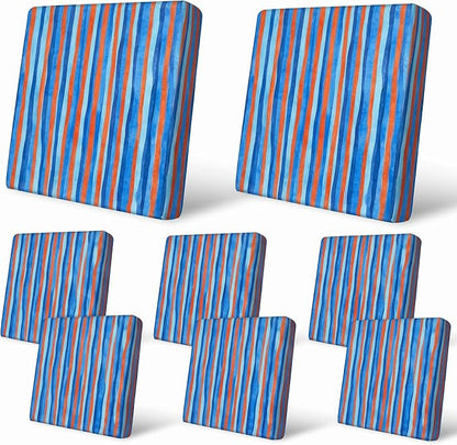 8Pcs Patio Cushion Covers Stretch Outdoor Furniture Protector Slipcovers | by pickyNproud