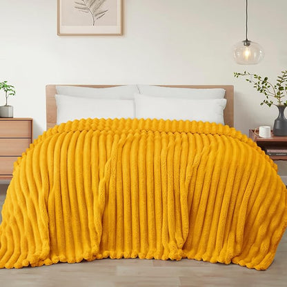 Exclusivo Mezcla Striped King Size Fleece Blanket by ExclusivoMezcla