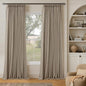 Dark Flax 94 Inch Long Blackout Curtains Thick Linen Pinch Pleated by Twodrapes
