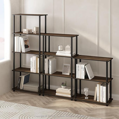 Furinno Turn-N-Tube Book Shelf, 4-Tier Bookshelf, Bookcase - Image 2