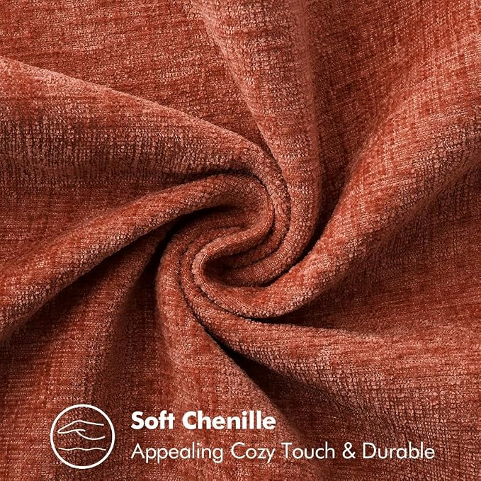 MIULEE Fall Decorative Lumbar Throw Pillow Covers 12x20 Inch Burnt Orange | - Image 3