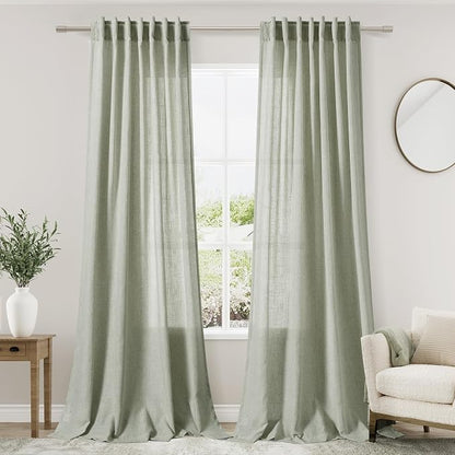 Sage Curtains 94 inches Long 2 panels by Nanspring