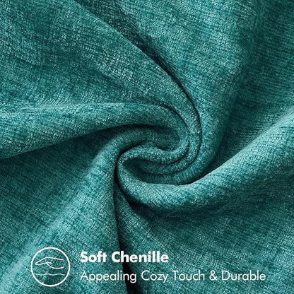 MIULEE Decorative Couch Throw Pillow Covers 20x20 Inch Teal 2 Pack | Farmhouse - Image 3