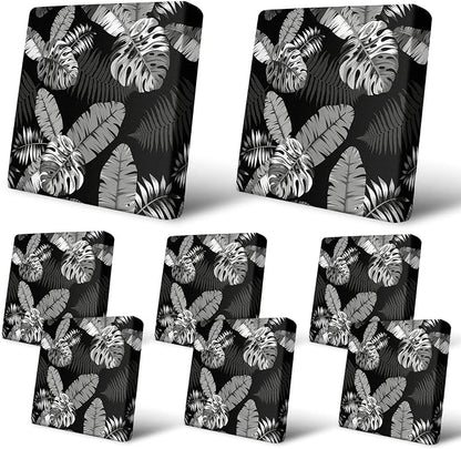 8Pcs Patio Cushion Covers Stretch Outdoor Furniture Protector Slipcovers | by pickyNproud