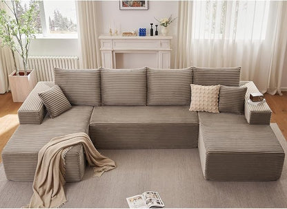 Sectional Cloud Couch for Living Room, Modular Floor Deep-Seat Sofa, Big Comfy - Image 7