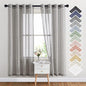 NICETOWN Sheer Curtains Open Linen Blend by NICETOWN