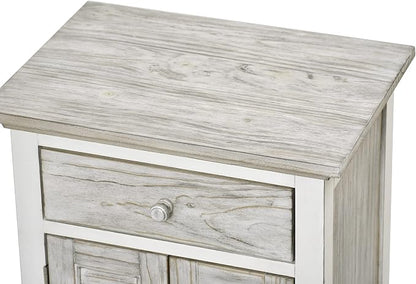 Sea Winds Trading Islamorada Nightstand 1 Drawer 2 Door Two-Tone Distressed - Image 4