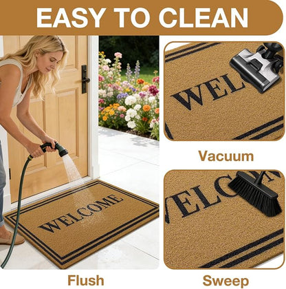 OLANLY Front Door Mat, Low Profile Doormat, Stain and Fade Resistant, - Image 6