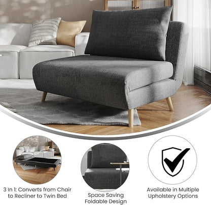 Flash Furniture Shaw Tri-Fold Convertible Sleeper Chair - Image 4