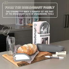 Artisan Bread Whisk and Bench Scraper Duo - Essential Dough Mixer Tools - Sourdough Bread Baking Supplies